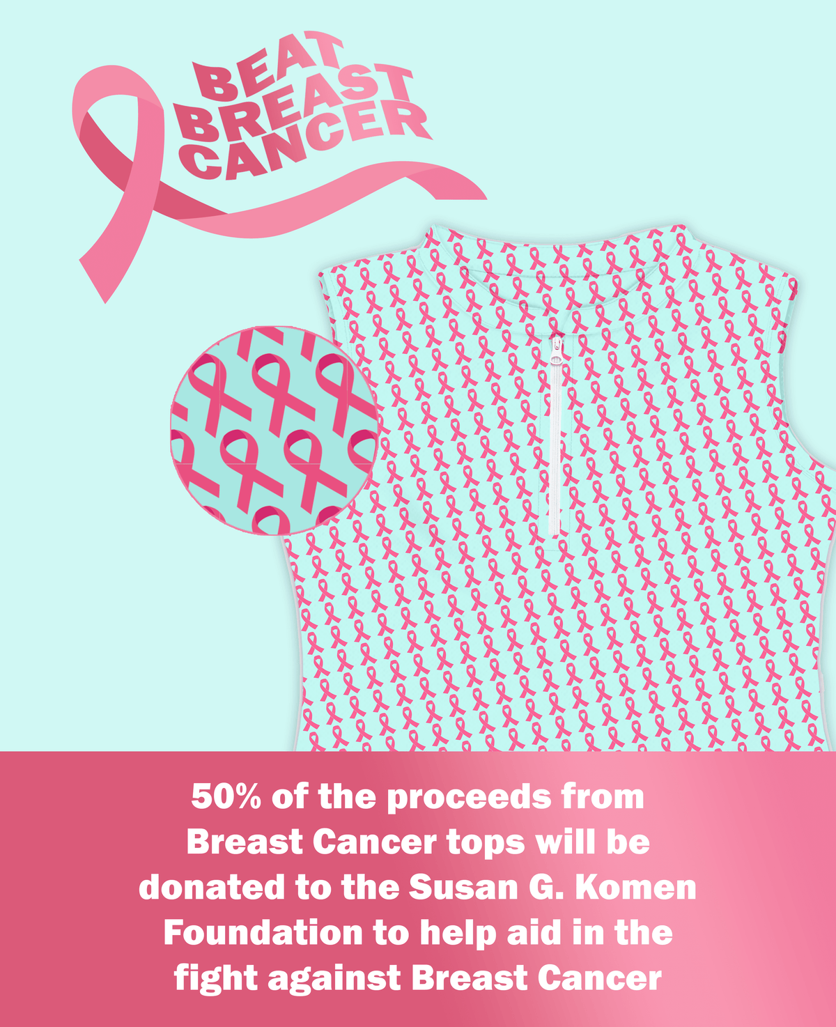 Breat Breast Cancer - Women&#39;s Pink Ribbon Women&#39;s Tops Proud 90 
